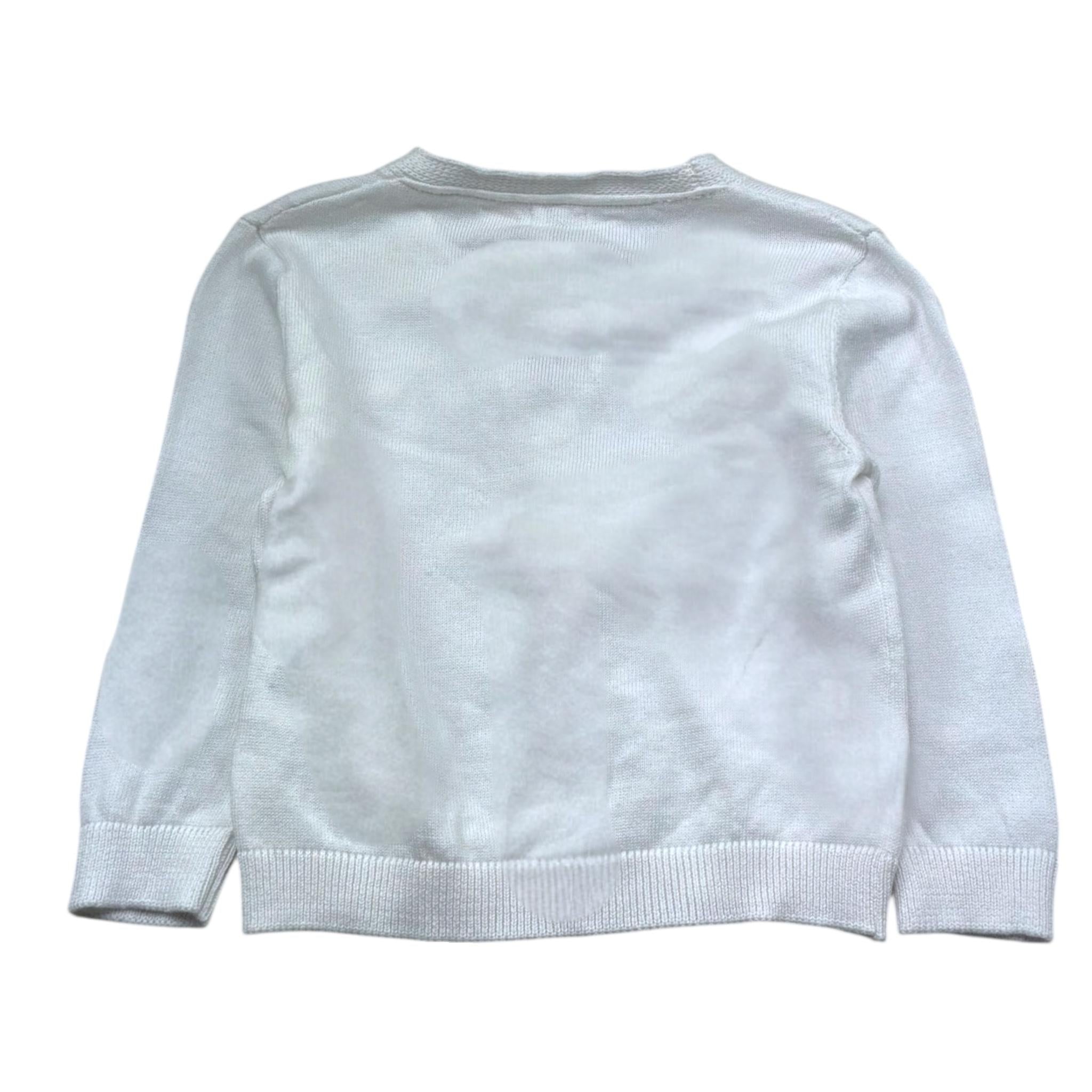 Le Bebe' Cardigan Tinta Unita con Bottoni per Neonato LBB5414 BIANCO LE BEBE' 