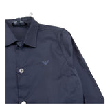 Emporio Armani Camicia Manica Lunga Tinta Unita per Bambino 8N4C09 BLU EMPORIO ARMANI 