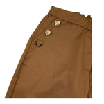 RELISH pantalone tinta unita con bottoni in contrasto Beige per Bambina RGA23070 BEIG RELISH 