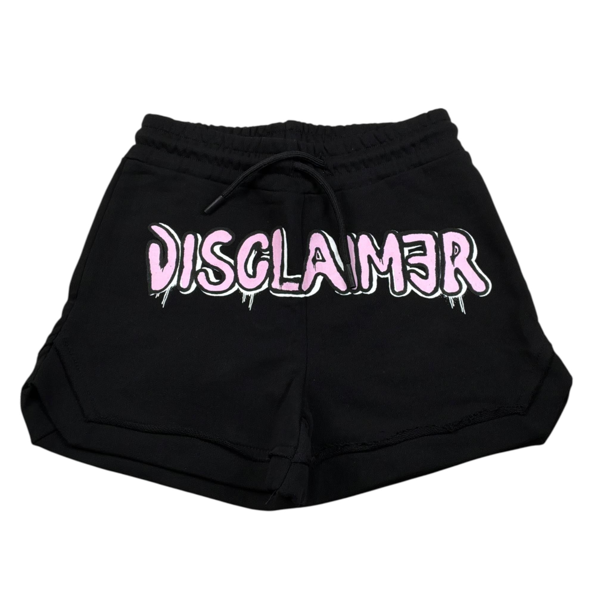 Disclaimer Short Tuta tinta unita con Stamp Nero per Bambina 23EDK53837 NERO DISCLAIMER 