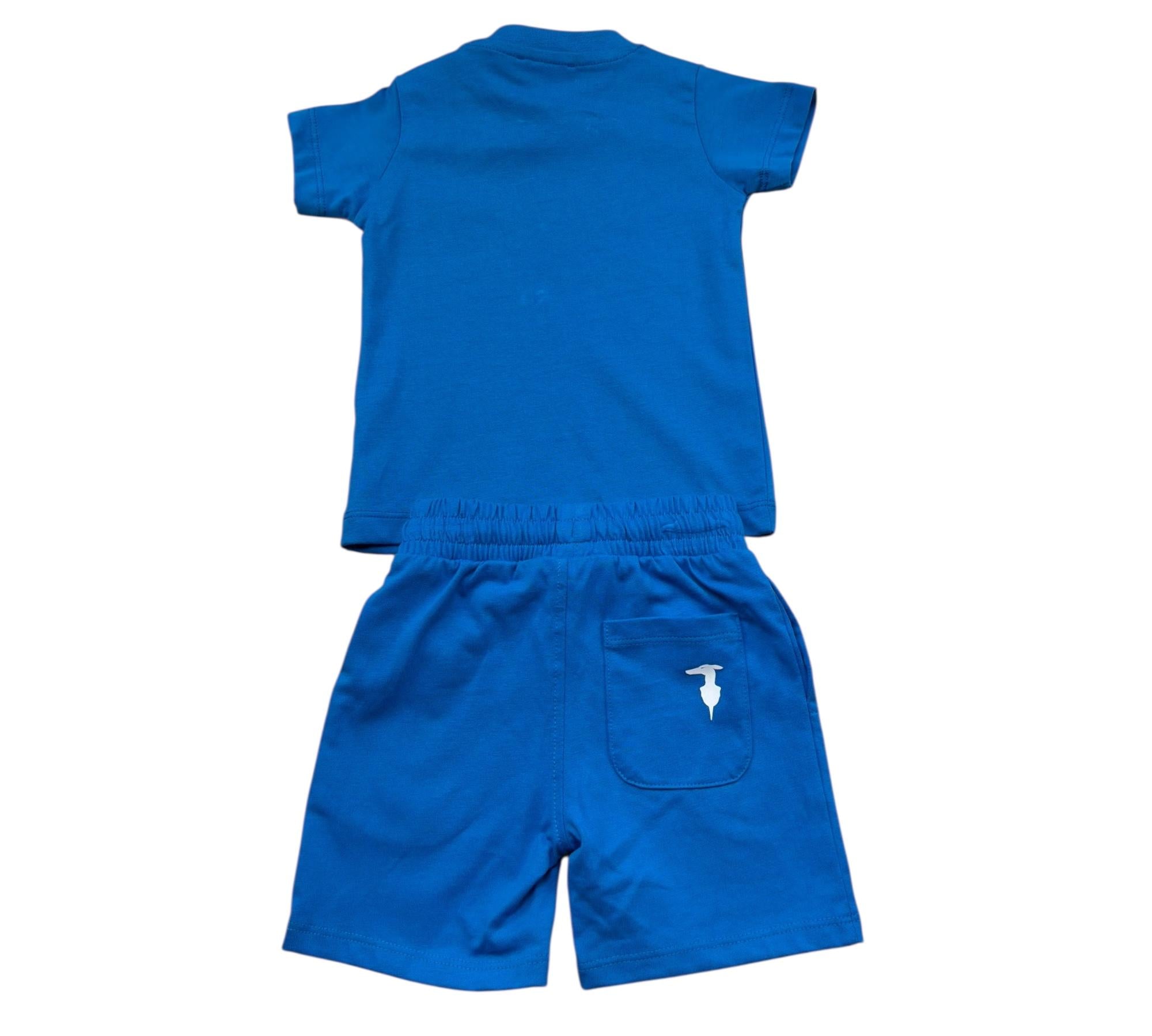 Trussardi Completo 2 Pezzi T-Shirt-Bermuda per Neonato TIP26008CJ BLU TRUSSARDI 