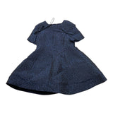 MIMISOL abito tinta unita mezza manica con ricami Blu per Bambina MFAB586 BLU MIMISOL 