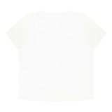Moschino T-Shirt Girocollo Tinta Unita con Stampe In Contrasto per Bambino MUM04FXJ BIANCO MOSCHINO 
