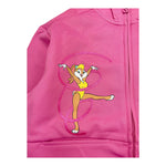 DIADORA felpa tinta unita con zip e stampa looney tunes Fuxia per Bambina 502180947 FUXIA DIADORA 