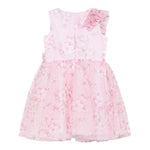 Monnalisa Abito Giromanica Tinta Unita In Tulle per Bambina 19E905 ROSA MONNALISA 