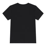 Moschino T-Shirt Girocollo Tinta Unita con Stampe In Contrasto per Neonato MUM04FX NERO MOSCHINO 