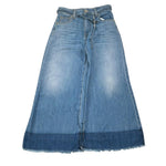 Please Jeans Tinta Unita Modello A Palazzo per Bambina PH06012G72 BLU PLEASE 