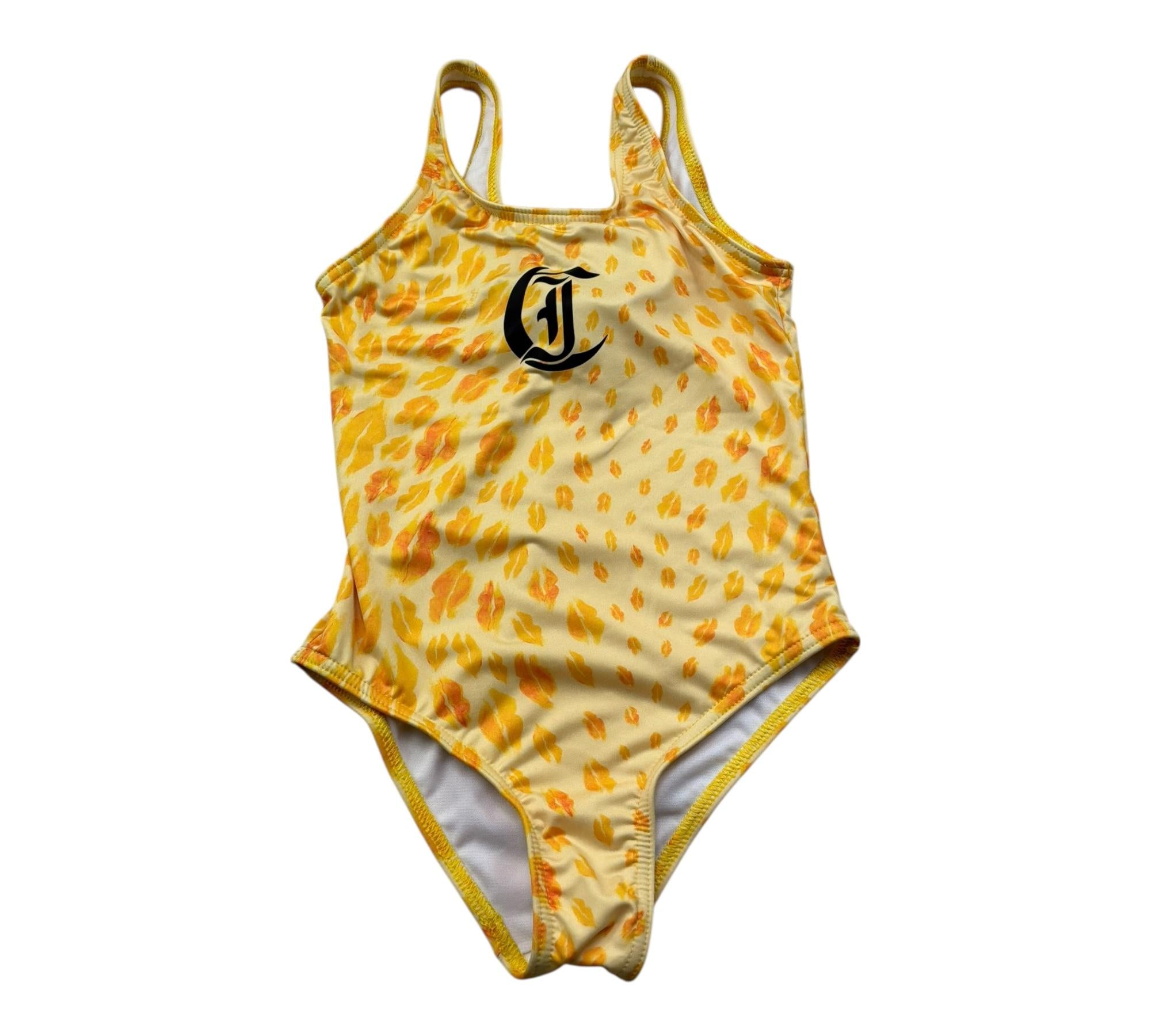 Just Cavalli Costume Tinta Unita con Stampe In Contrasto per Bambino JGP26162CO GIALLO JUST CAVALLI 