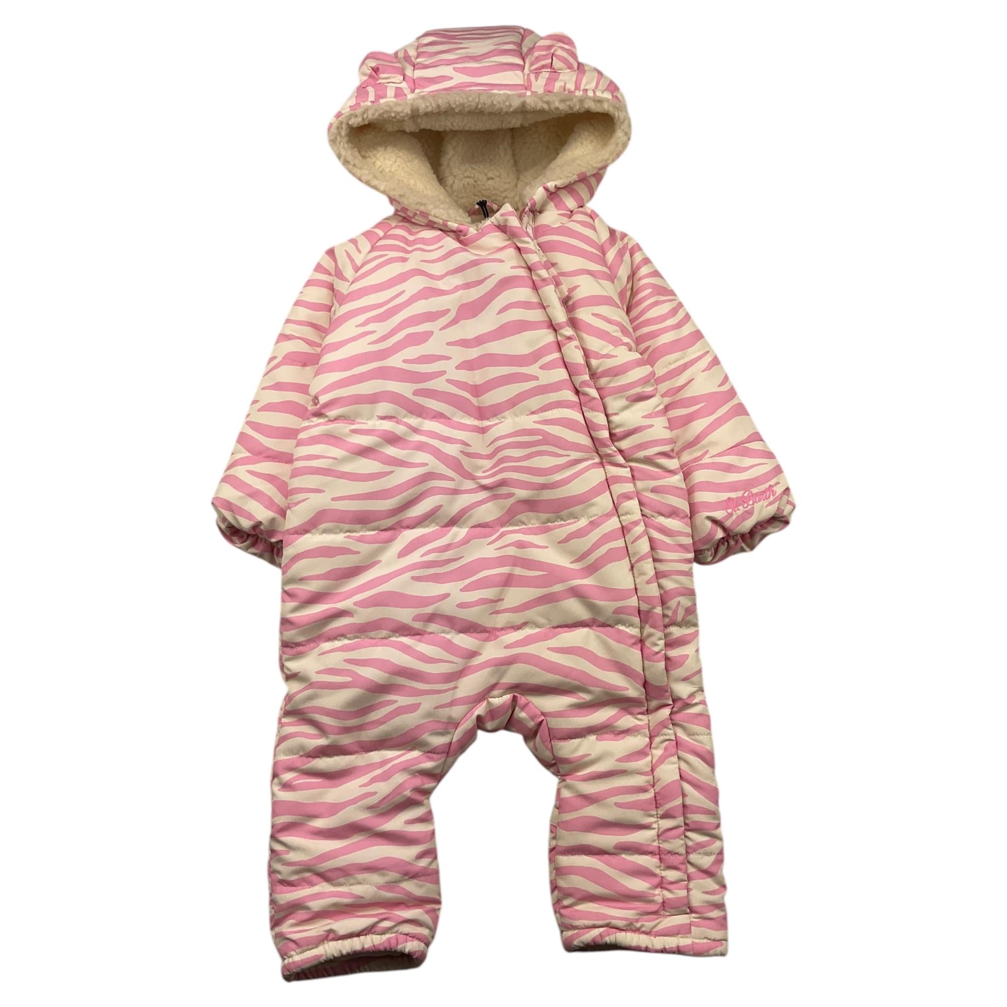 SAINT BARTH eskimo fantasia zebrata bicolore Rosa per Neonata GLACEZ ROSA SAINT BARTH 