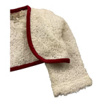 LA STUPENDERIA coprispalle tinta unita con profili in contrasto Panna per Neonata TBPL02 PANNA LA STUPENDERIA 