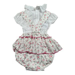 Juliana Completo 2 Pezzi Camicia-Pagliaccetto per Neonata 25196 BIANCO JULIANA 