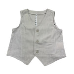 Sarabanda Gilet Tinta Unita per Bambino 0B674 BEIGE SARABANDA 