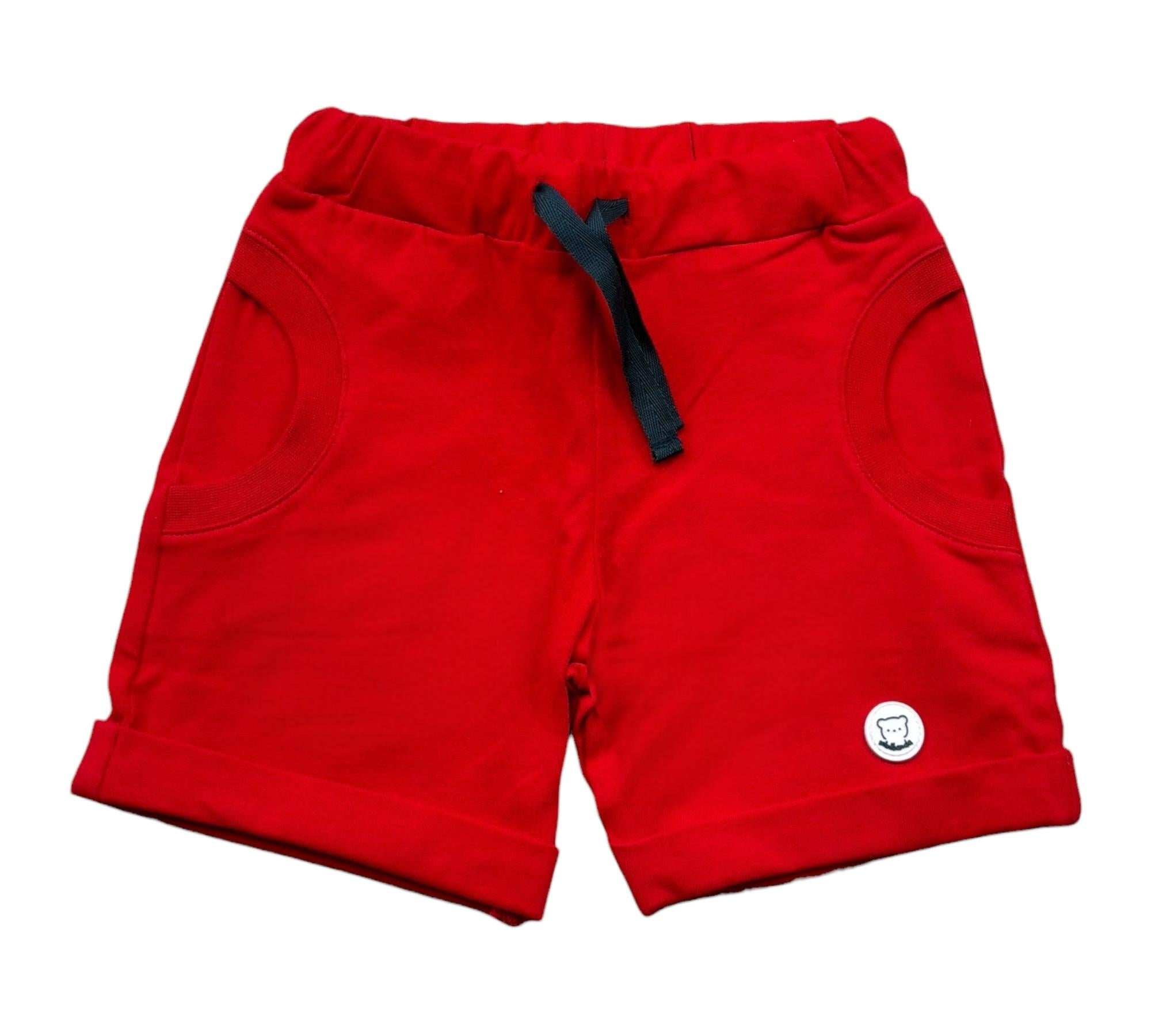 Minibanda T-Shirt Tinta Unita Girocollo per Neonato 3B635 ROSSO MINIBANDA 