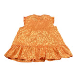 Caffe' D'Orzo Top Tinta Unita con Fantasia Giromanica per Bambina ZW5A12 ARANCIONE CAFFE' D'ORZO 