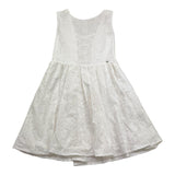 Kocca Abito Giromanica Tinta Unita con Ricami per Bambina P23JAB9316AAUN0000 BIANCO Kocca 