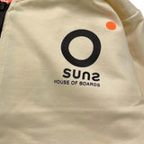 Suns  Felpa Tinta Unita con Zip E Cappuccio per Bambino MFS5104U PANNA SUNS 