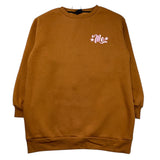 MARC ELLIS maxi felpa tinta unita girocollo con stampe Marrone per Bambina JMJMX00270 MARRONE MARC ELLIS 