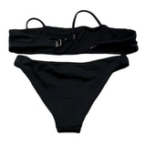 Dsquared2 Costume 2 Pezzi Fascia-Slip Tinta Unita per Bambina DQ0274 NERO DSQUARED2 