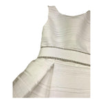 Miss Leod Abito Cerimonia Tinta Unita Giromanica per Bambina CCPE18 BIANCO MISS LEOD 