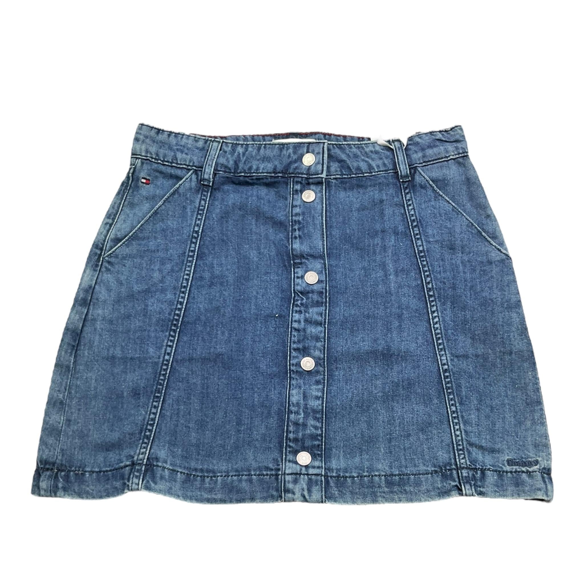 Tommy Hilfiger Gonna Tinta Unita Modello Denim per Bambina KG0KG06765 BLU TOMMY HILFIGER 