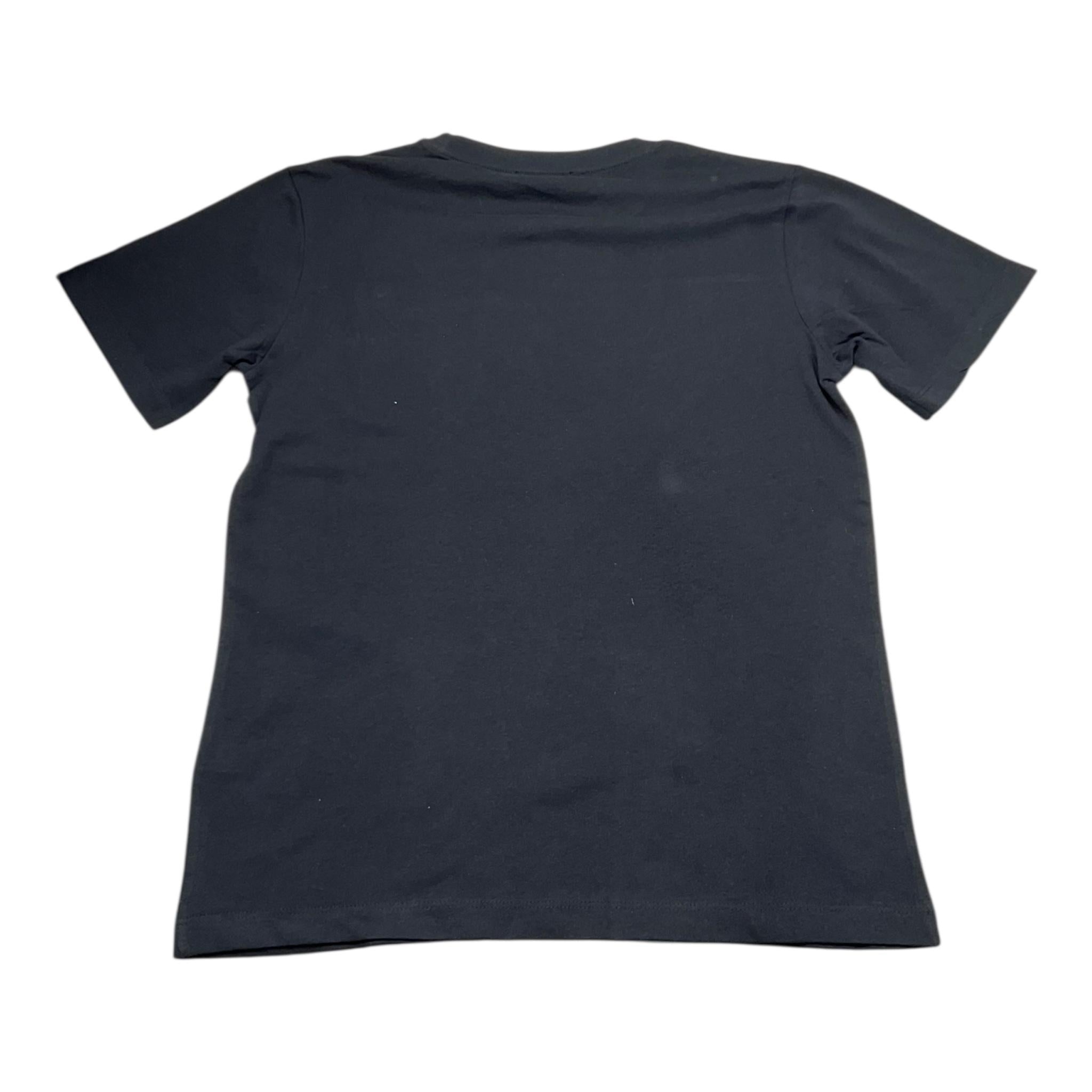 Bikkembergs T-Shirt Girocollo Tinta Unita con Stampa per Bambino BK3182 NERO BiKKEMBERGS 