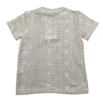 Mood_One T-Shirt Girocollo Tinta Unita con Trafori per Bambino TSHIRT02 BEIGE MOOD_ONE 