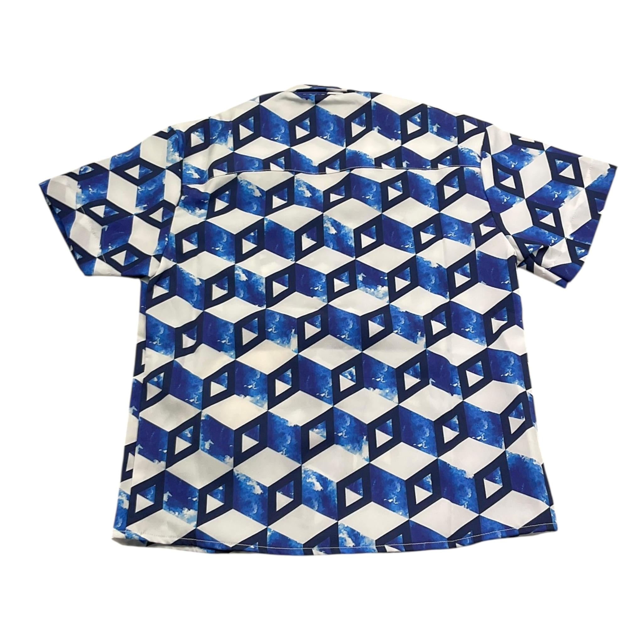 Louis Dieudonne' Camicia Mezza Manica Tinta Unita con Fantasia per Bambino LD01CAM BLU LOUIS DIEUDONNE' 