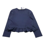 PICCOLA LUDO felpa tinta unita girocollo Blu per Bambina BS9WB042 BLU PICCOLA LUDO 