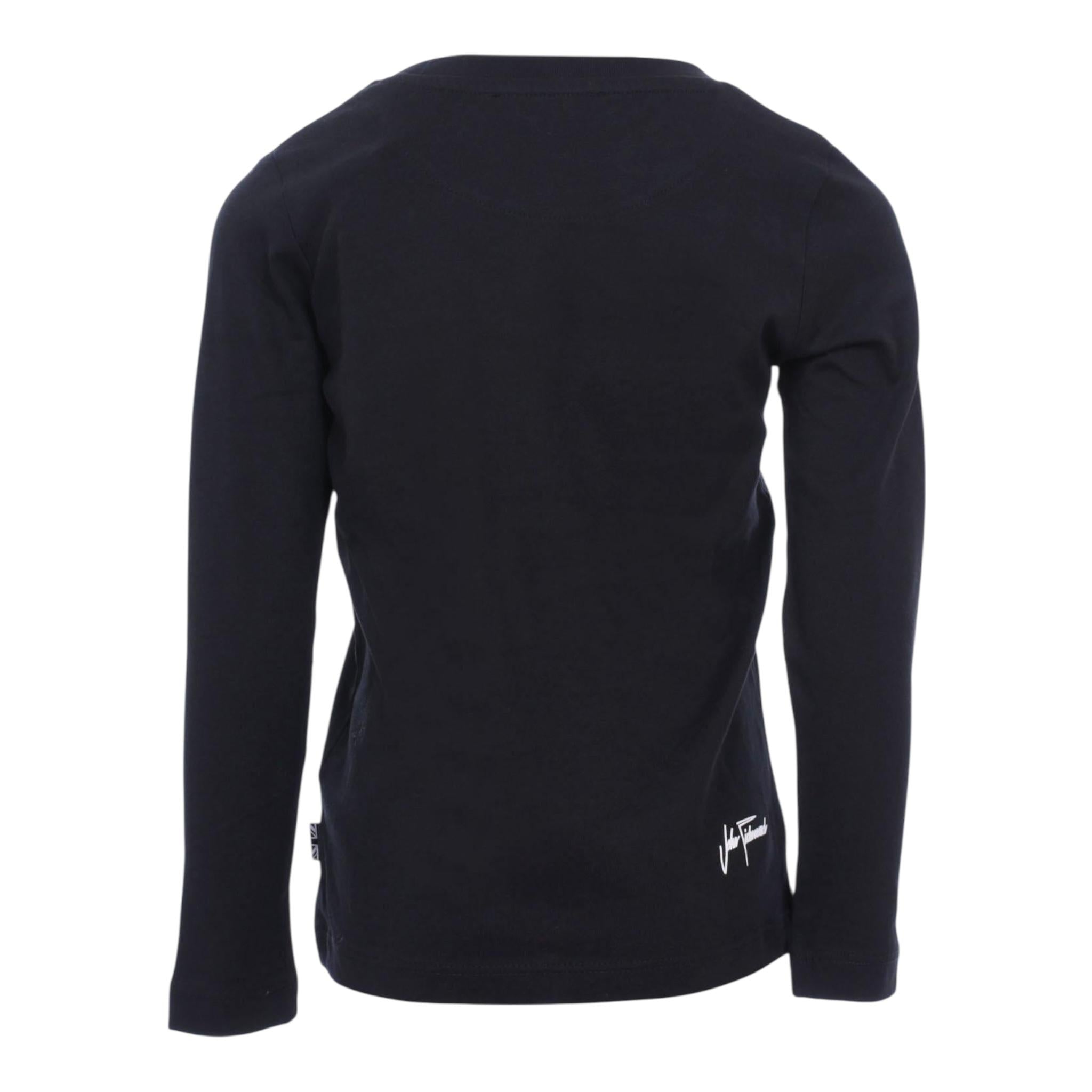 JOHN RICHMOND t-shirt girocollo tinta unita con stampa Blu per Bambino RBA24002TS BLU JOHN RICHMOND 