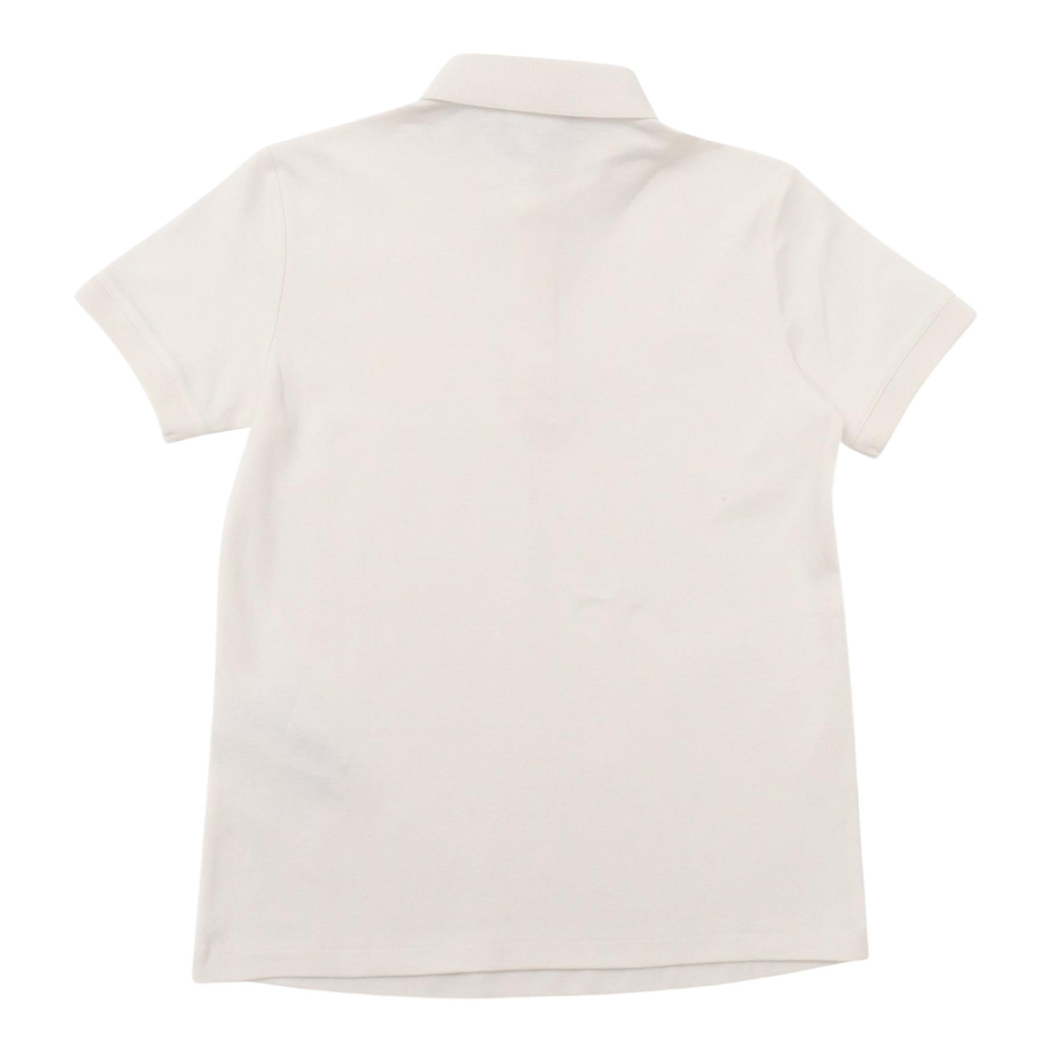 Emporio Armani Polo Mezza Manica Tinta Unita con Logo per Bambino EB000372 PANNA EMPORIO ARMANI 
