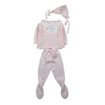 Mac Ilusio'N Completo 3 Pezzi Maglia-Ghettina-Cappello per Neonata 9614G ROSA MAC ILUSIO'N 