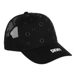 Dkny Berretto Tinta Unita Con Stampa Logo Nero Per Bambino D6015 NERO DKNY 