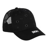Dkny Berretto Tinta Unita Con Stampa Logo Nero Per Bambino D6015 NERO DKNY 