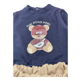 THE ROAD KING completo 2pz bicolore felpa-pantalone Blu per Neonato K069 BLU THE ROAD KING 