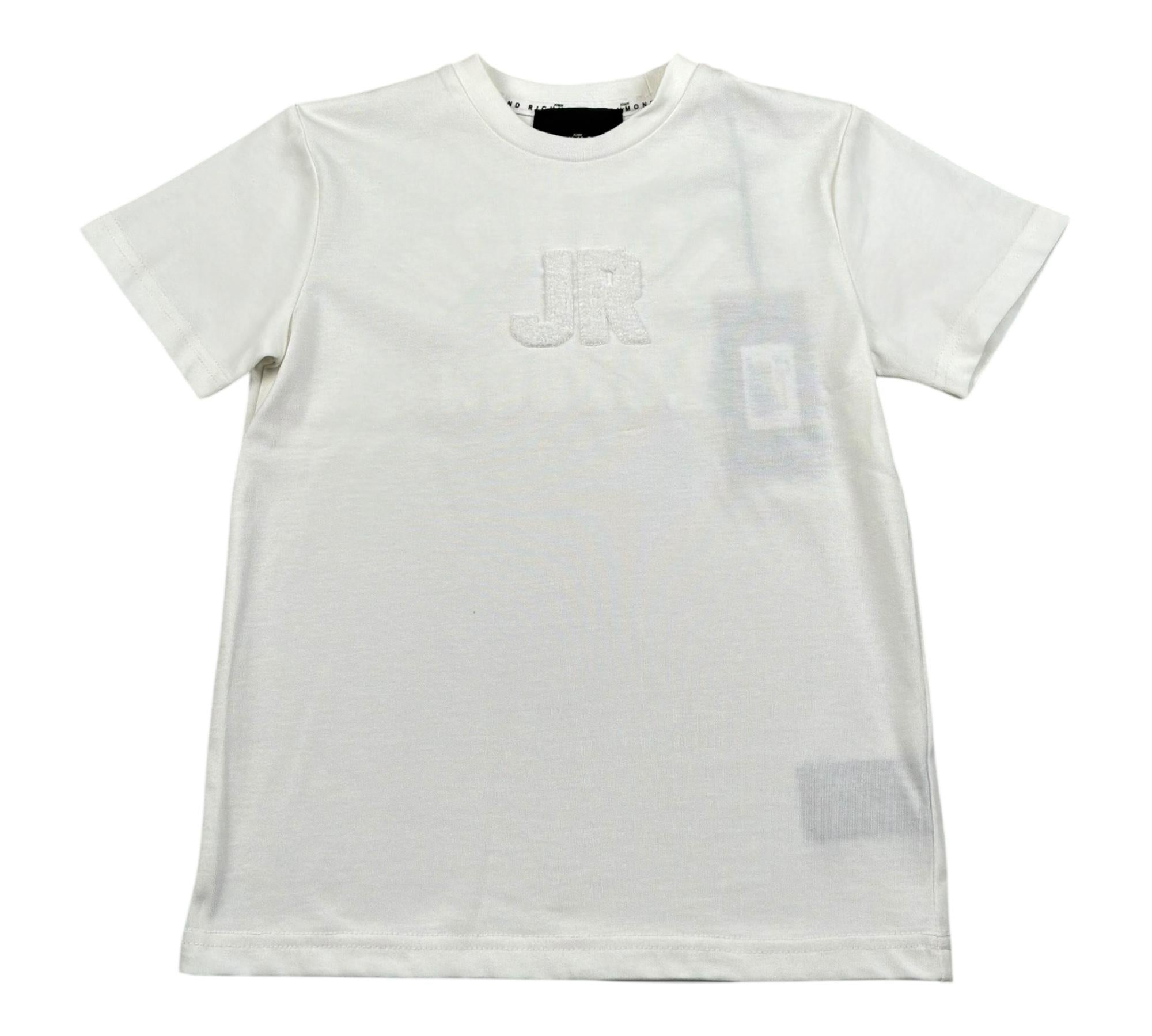 John Richmond T-Shirt Girocollo Tinta Unita con Stampa per Bambino RBP26191TS BIANCO JOHN RICHMOND 