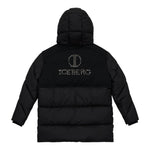 ICEBERG giubbino tinta unita con cappuccio e brillantini Nero per Bambina GBICE5353J NERO ICEBERG 