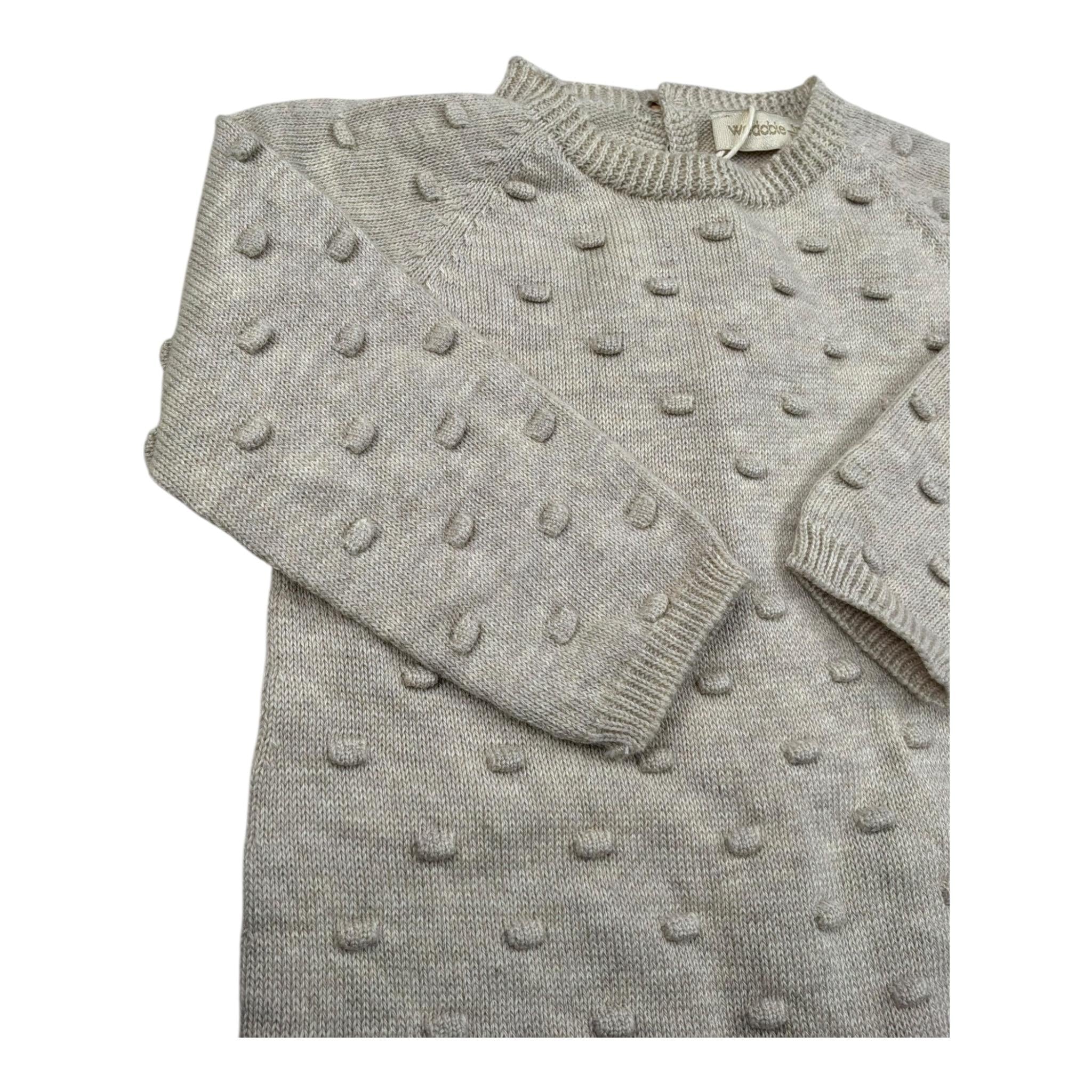 Wedoble Tutina Manica Lunga Tinta Unita per Neonato V2406346A BEIGE WEDOBLE 