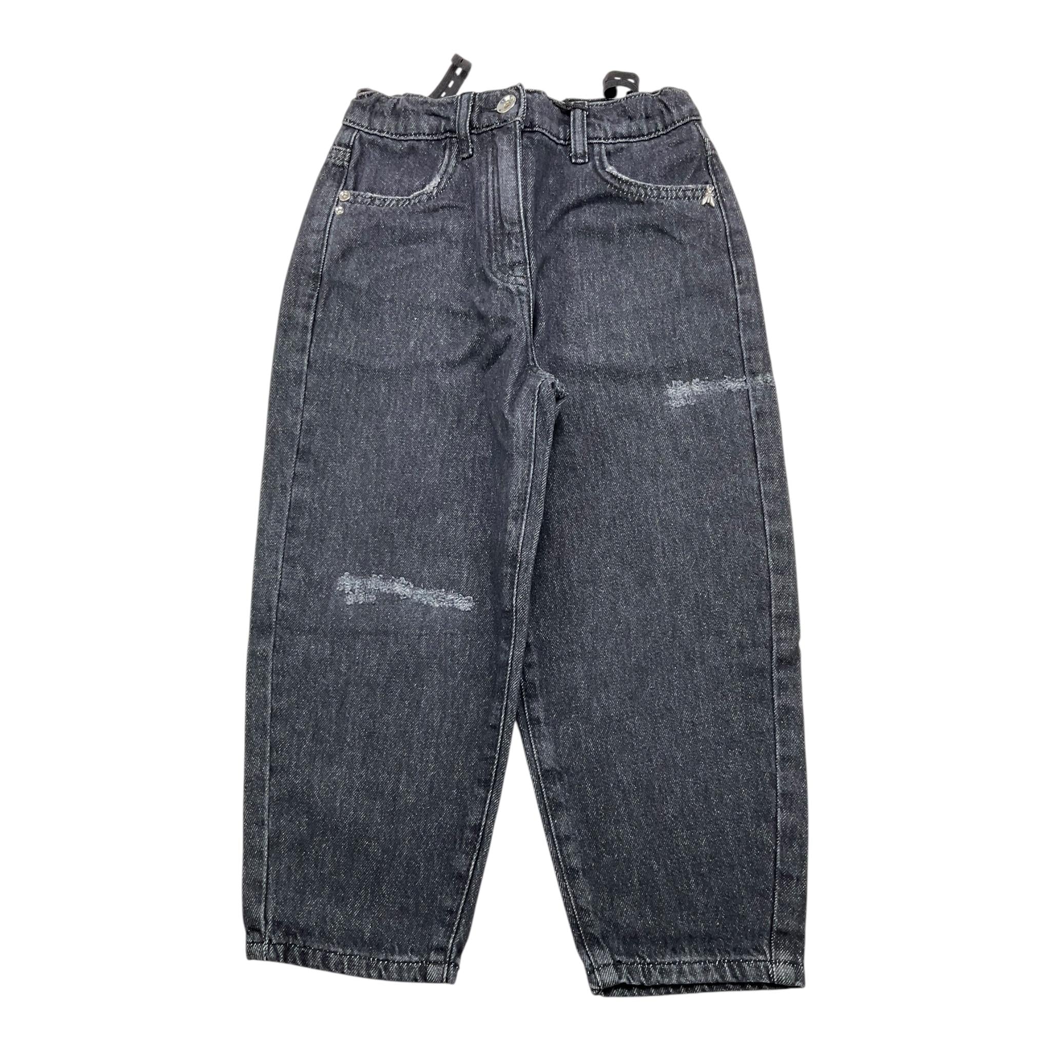 PATRIZIA PEPE jeans tinta unita con strappi Nero per Bambina 7P0367X NERO PATRIZIA PEPE 