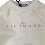 JOHN RICHMOND completo 2pz bicolore felpa-pantalone Bianco/rosa per Neonata RIA25017CF BIANCO/ROSA JOHN RICHMOND 