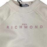 JOHN RICHMOND completo 2pz bicolore felpa-pantalone Bianco/rosa per Neonata RIA25017CF BIANCO/ROSA JOHN RICHMOND 
