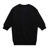 DSQUARED2 abito tinta unita girocollo con stampa Nero per Neonata DQ2700 NERO DSQUARED2 