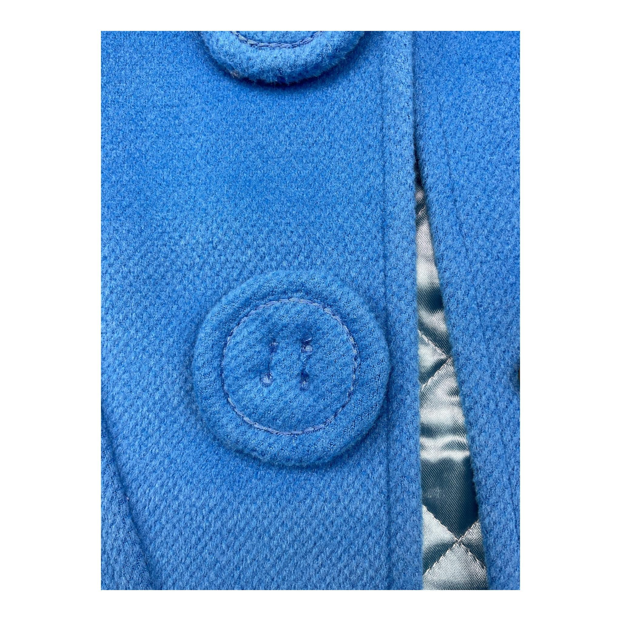 MIMISOL cappotto tinta unita con applicazioni Azzurro per Neonata MFCT043N AZZURRO MIMISOL 