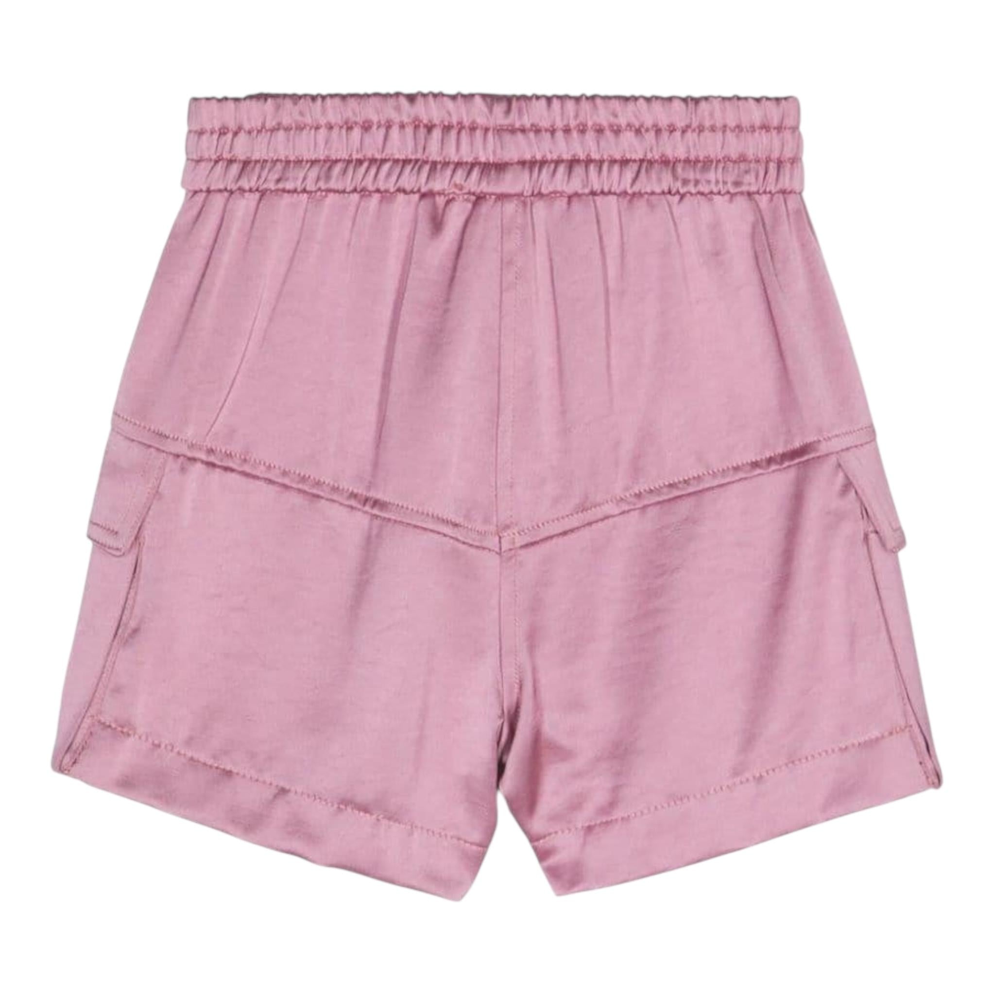 Monnalisa Short Tinta Unita con Elastico In Vita per Bambina 17D405 ROSA MONNALISA 