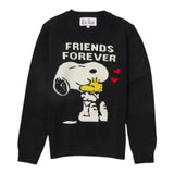 SAINT BARTH maglia girocollo tinta unita con stampa snoopie Nero per Bambina PRC0001 NERO SAINT BARTH 