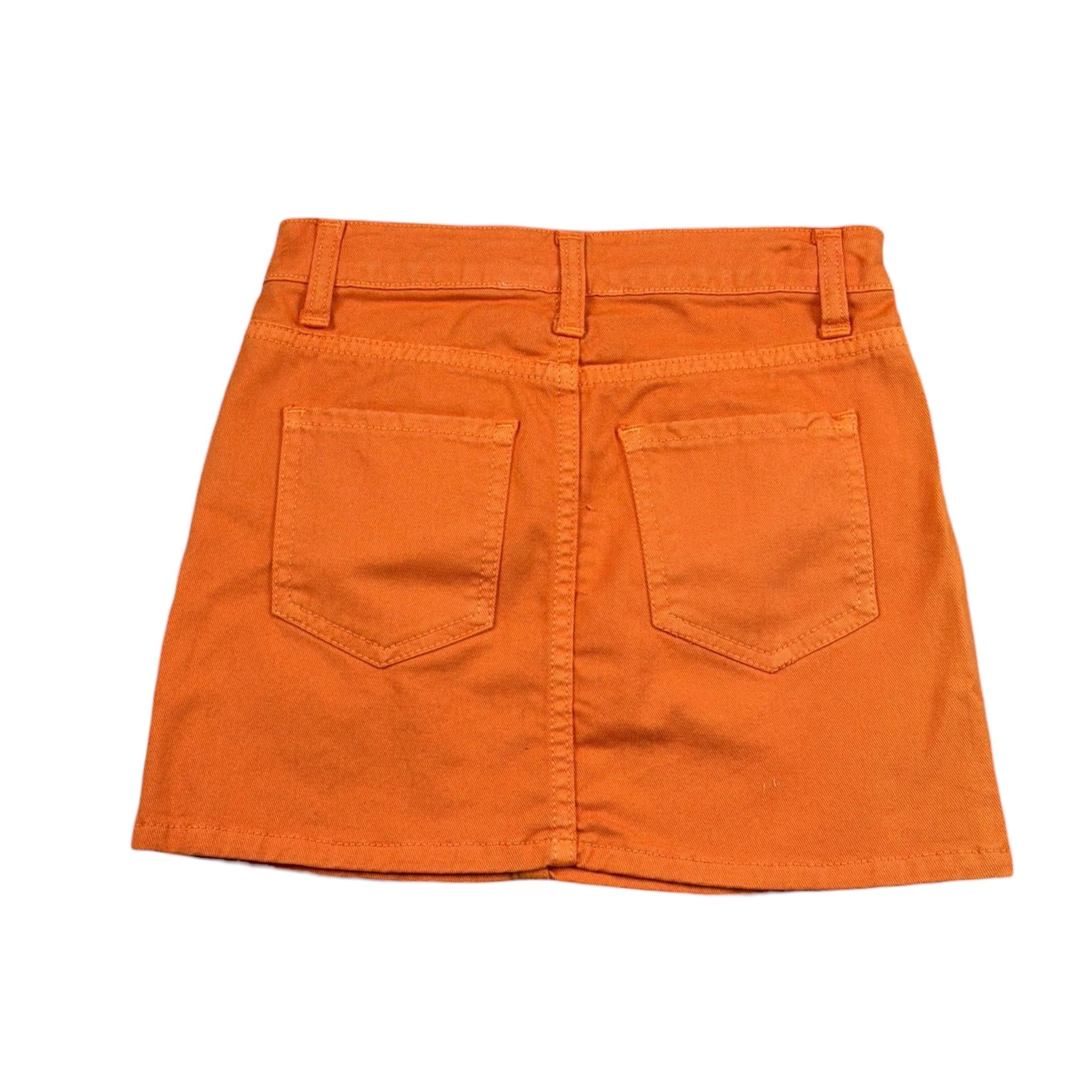 Just Cavalli Gonna Tinta Unita con Applicazione Sole per Bambina JGP26081GO ARANCIONE JUST CAVALLI 