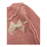 MAC ILUSIO'N completo 3pz tinta unita maglia-ghettina-cappello Rosa per Neonata 9412 ROSA MAC ILUSIO'N 