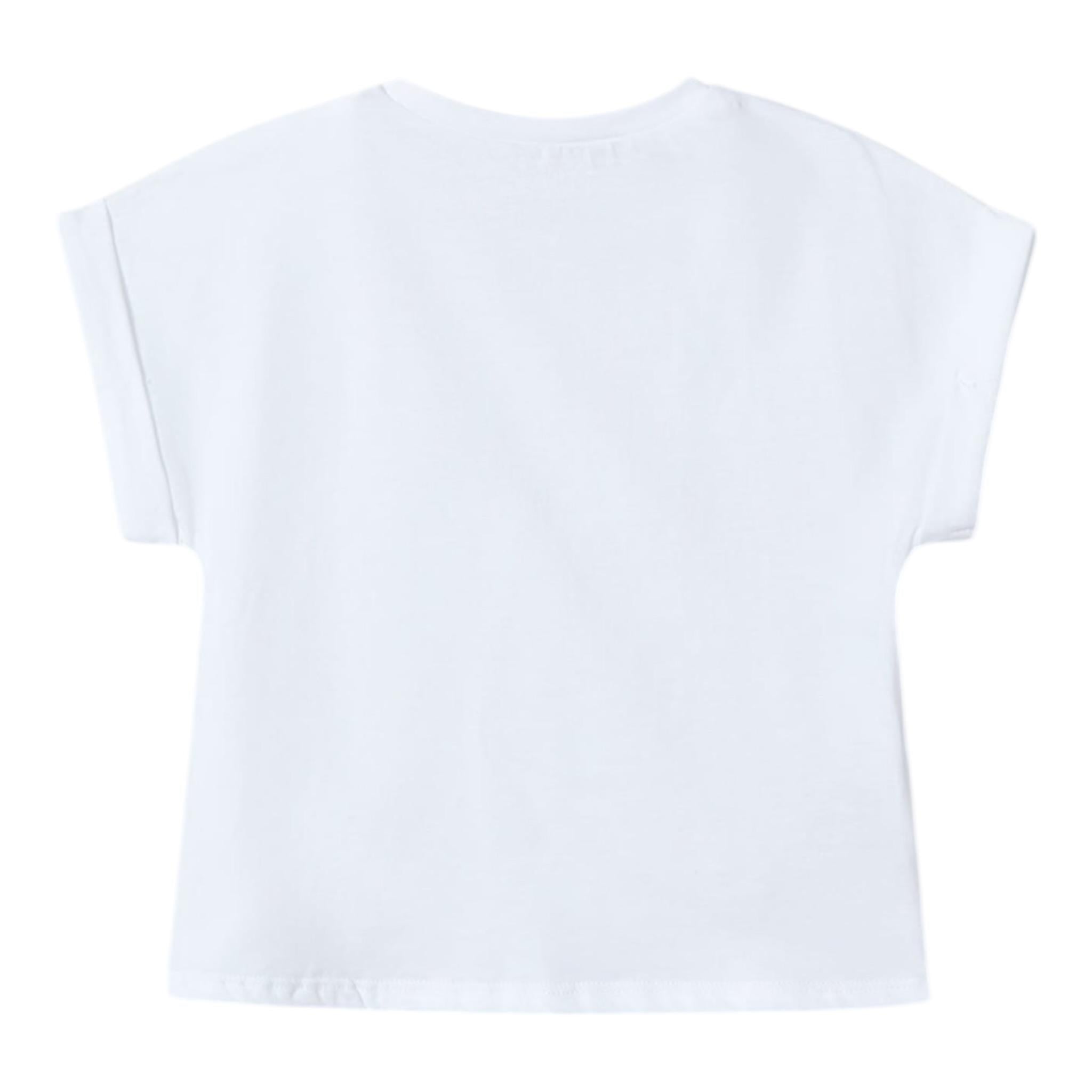 Mayoral T-Shirt Girocollo Tinta Unita per Bambina 3006 BIANCO MAYORAL 