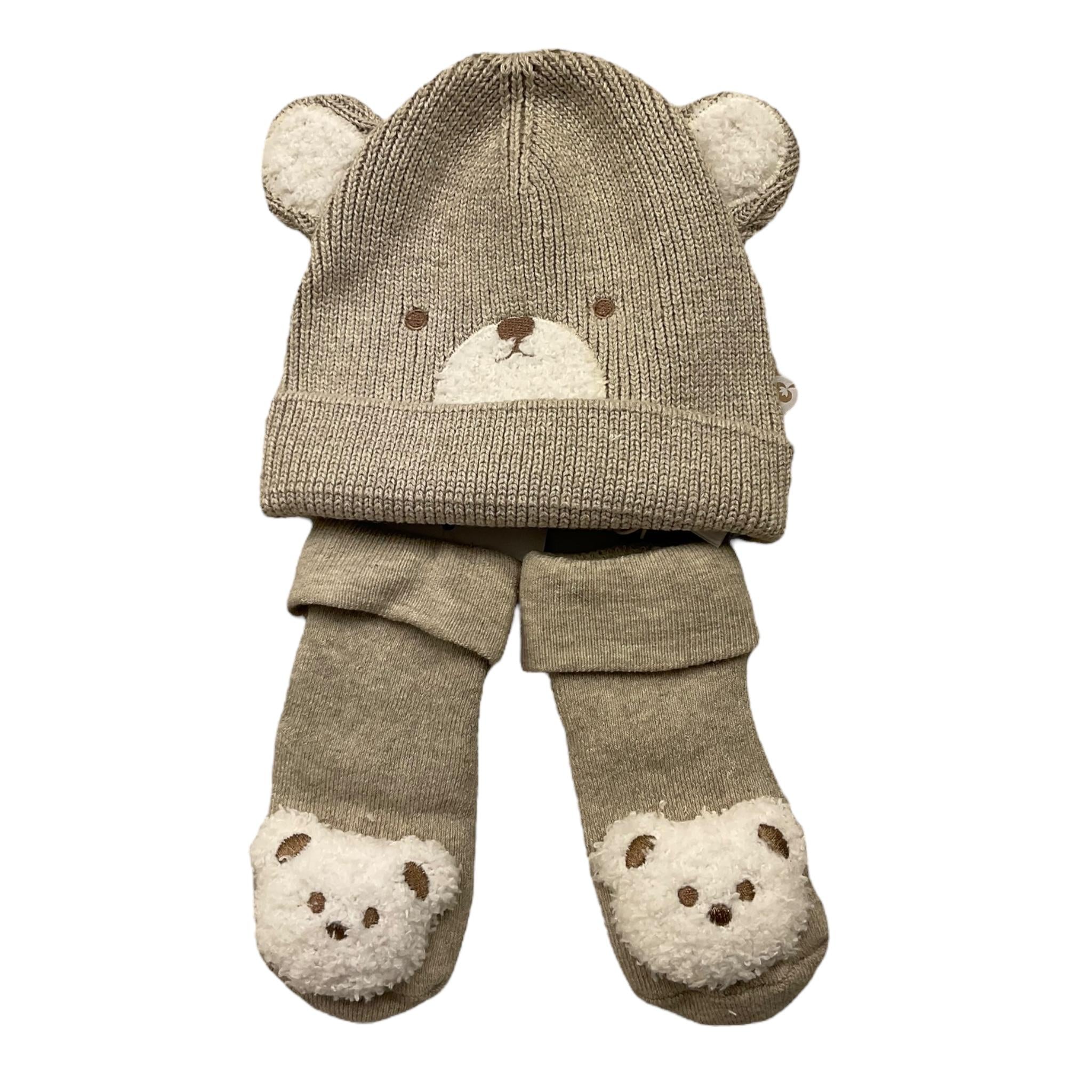 MAYORAL set cappello-babbucce tinta unita  Beige per Neonata 9770 BEIGE MAYORAL 