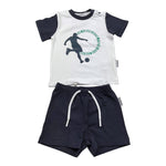 Bikkembergs Completo 2 Pezzi Bicolore T-Shirt-Bermuda per Neonato BK3415 BIANCO/NERO BiKKEMBERGS 