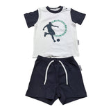 Bikkembergs Completo 2 Pezzi Bicolore T-Shirt-Bermuda per Neonato BK3415 BIANCO/NERO BiKKEMBERGS 